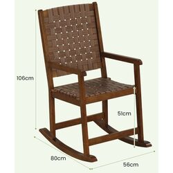 Fotoliu balansoar Costway JV11287BN (Brown) Thumb