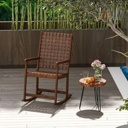 Fotoliu balansoar Costway JV11287BN (Brown) Thumb