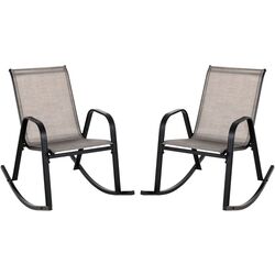 Set fotoliu-balansoar Costway NP11080CF-2 (Brown/Black) Thumb