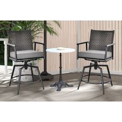 Set fotolii de gradina Costway NP11336DK-2 (Black)