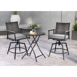 Set fotolii de gradina Costway NP11336DK-2 (Black) Thumb