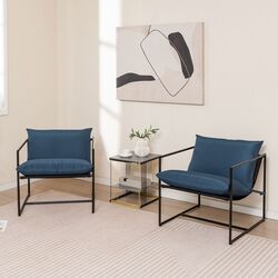 Набор садовых кресел Costway NP11355NY-2 (Navy) Thumb