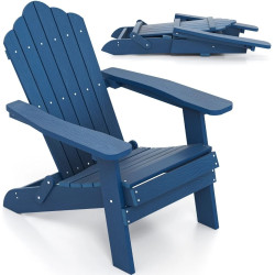 Садовое кресло Costway Adirondack NP12112NY (Navy) Thumb