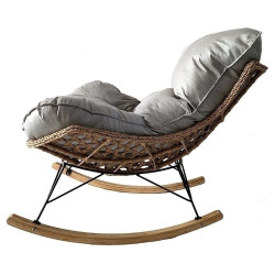Кресло-качалка DeHome Luna 20 L20 (Grey/Natural) Thumb