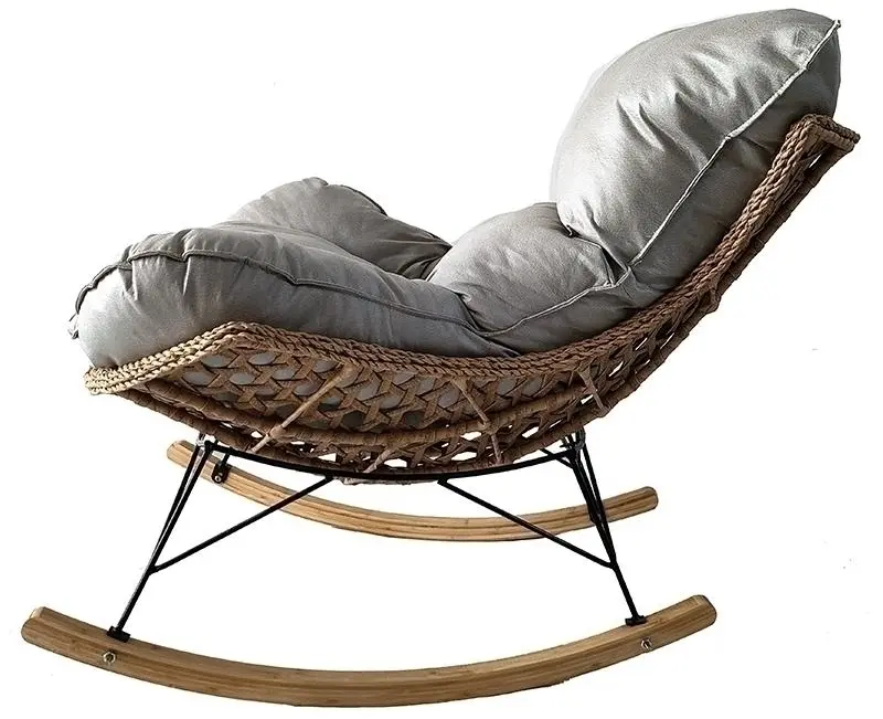 Кресло-качалка DeHome Luna 20 L20 (Grey/Natural) - 2
