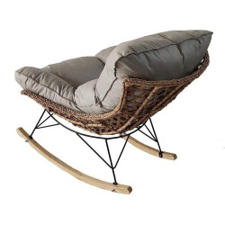 Кресло-качалка DeHome Luna 20 L20 (Grey/Natural) Thumb