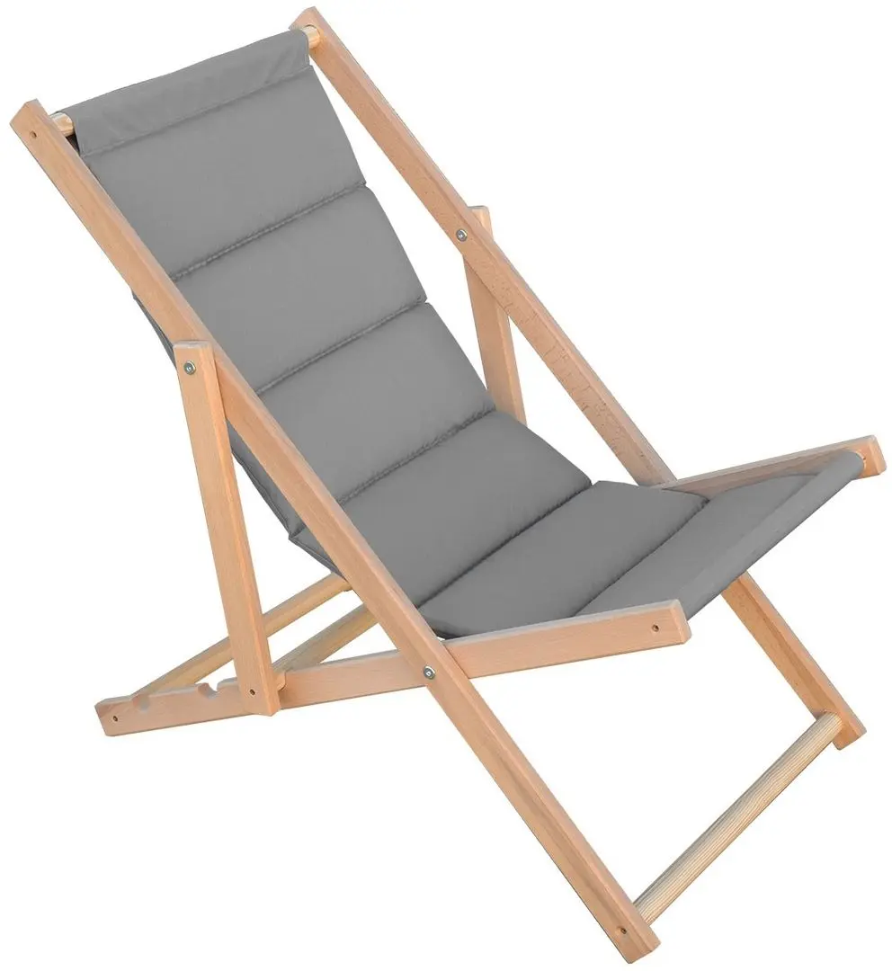 Кресло складное Enero Camp Classic Soft (Wood/Grey) - 3