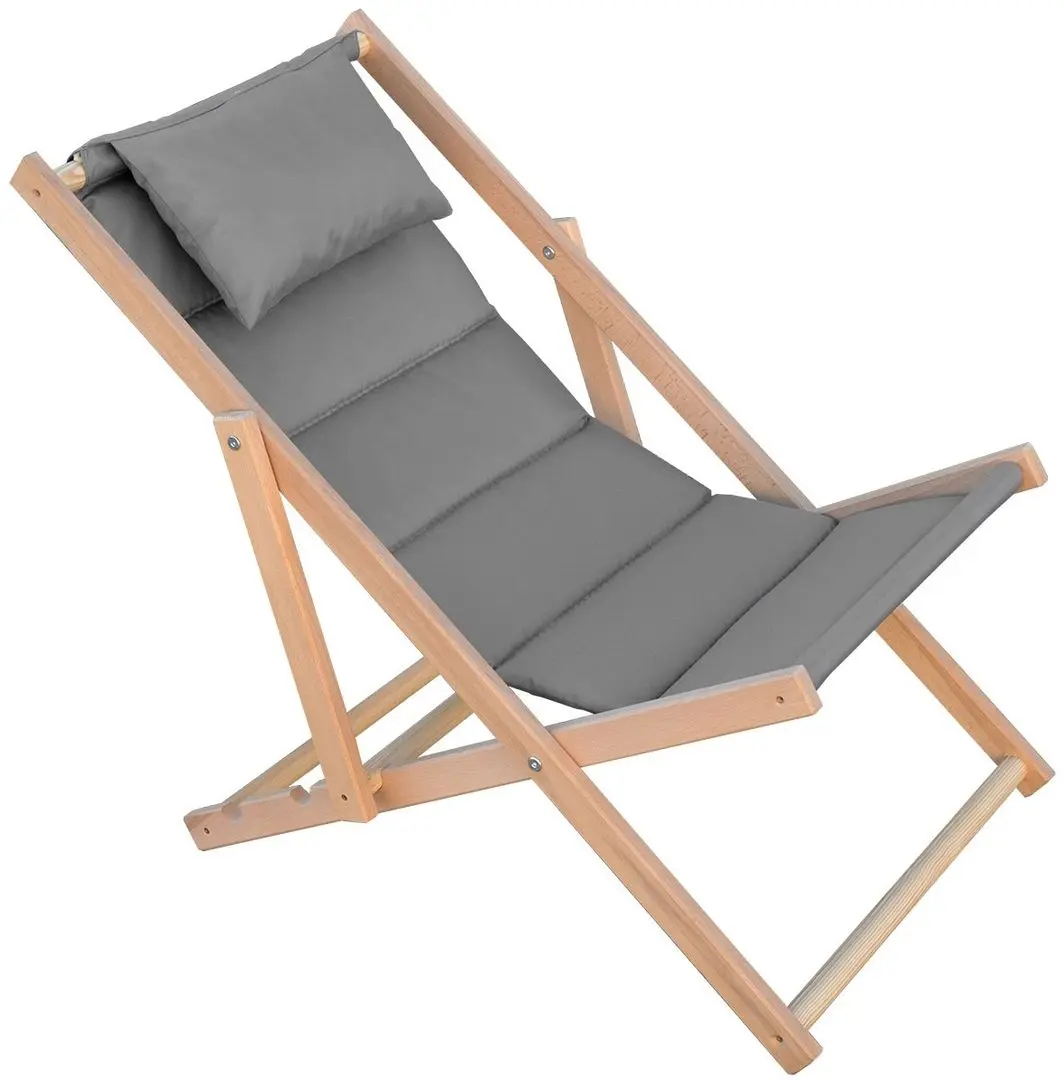 Кресло складное Enero Camp Classic Soft (Wood/Grey)