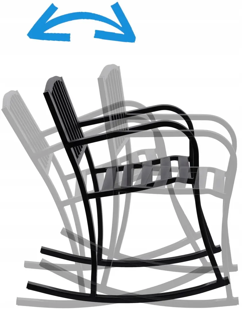 Кресло-качалка GardenLine MEB5115 (Black)