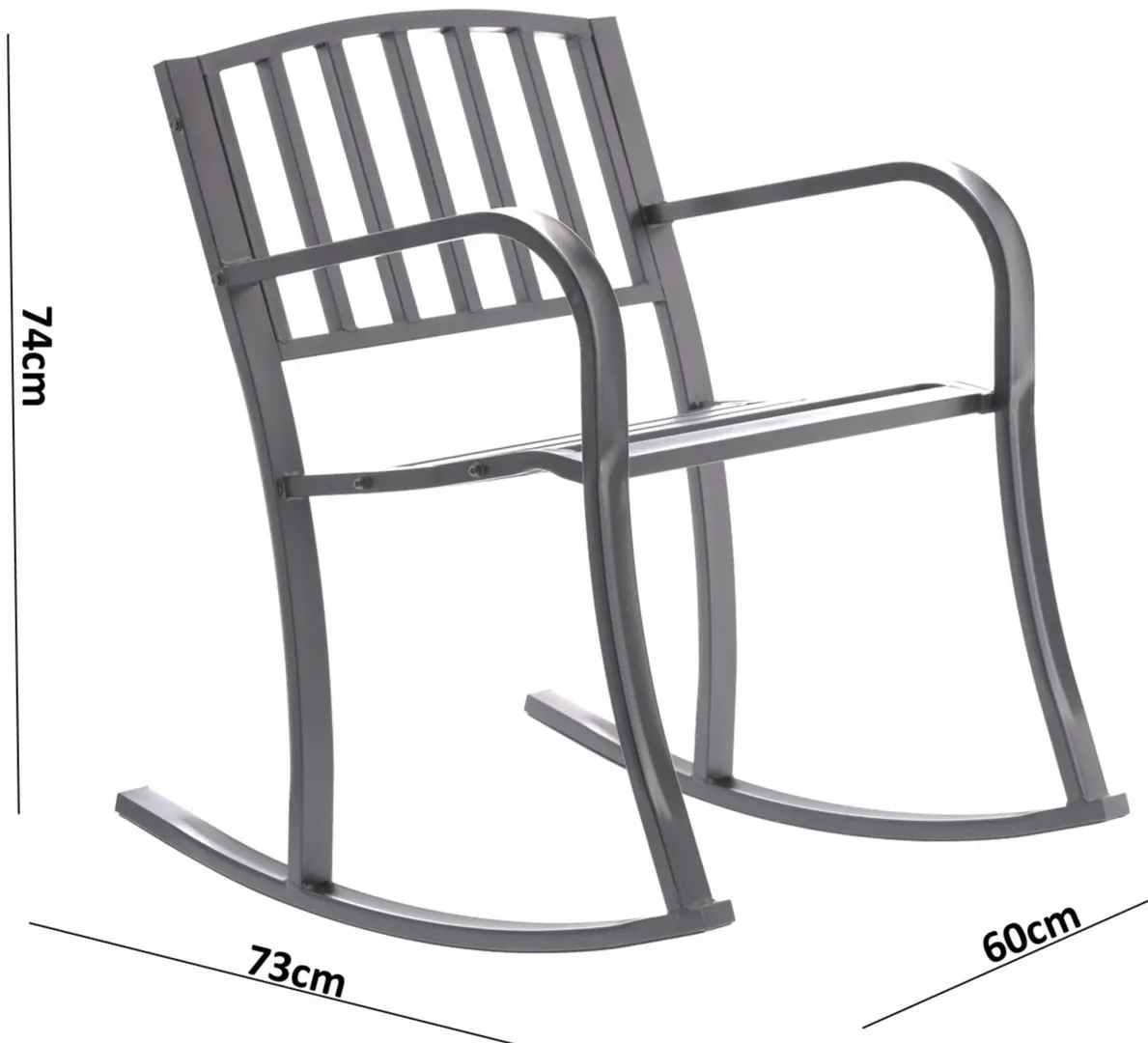 Кресло-качалка GardenLine MEB5115 (Black)