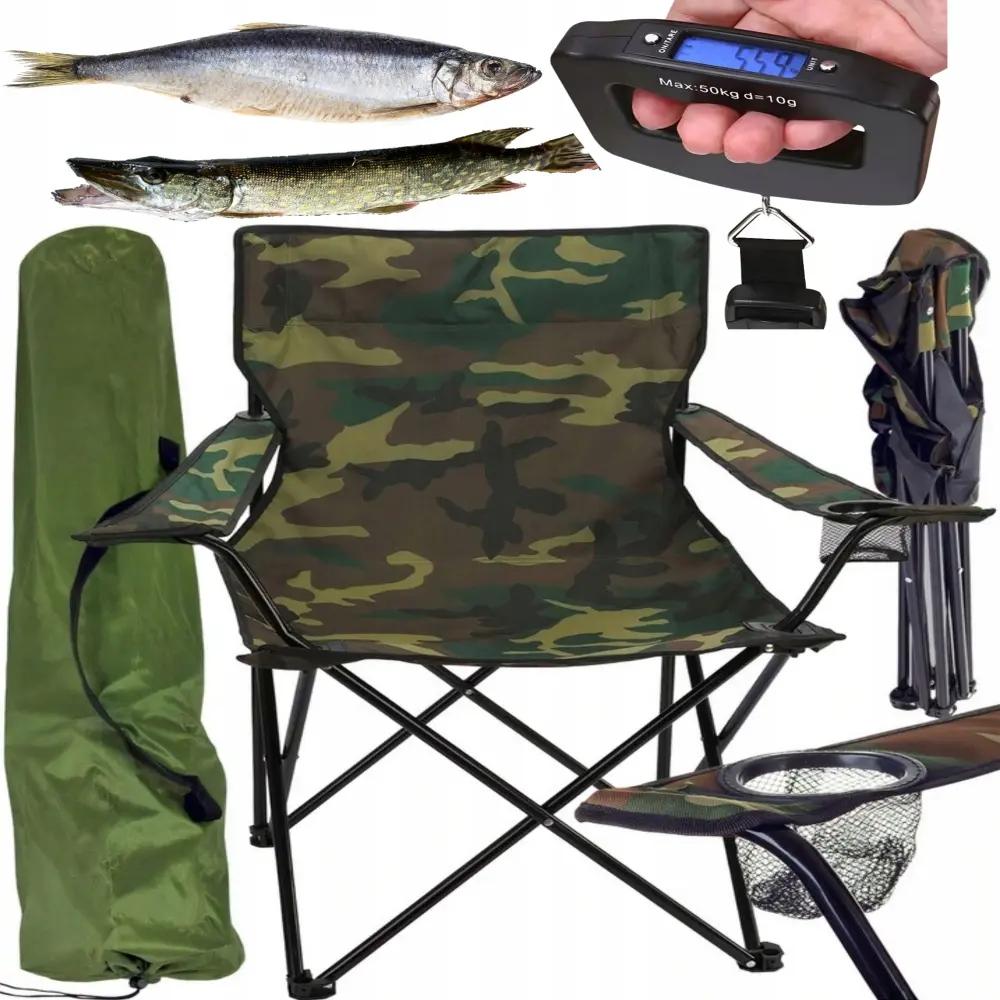 Scaun pliabil GardenLine LEZ6858 (Green Camouflage)