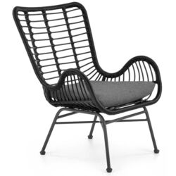 Fotoliu Halmar Ikaro2 (Black/Gray)