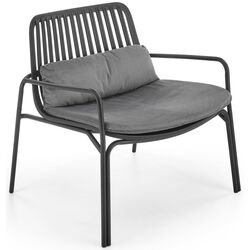 Fotoliu Halmar Melby (Black/Gray) Thumb
