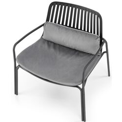 Fotoliu Halmar Melby (Black/Gray) Thumb