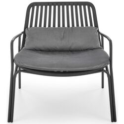 Fotoliu Halmar Melby (Black/Gray) Thumb