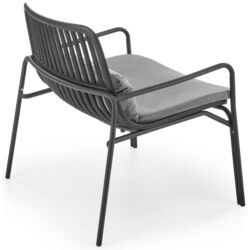 Fotoliu Halmar Melby (Black/Gray) Thumb