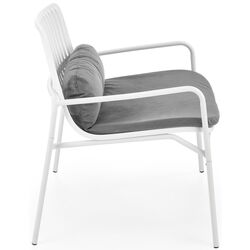 Кресло Halmar Melby (White/Gray) Thumb