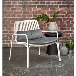 Fotoliu Halmar Melby (White/Gray)