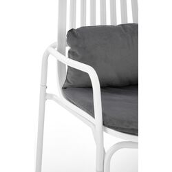 Кресло Halmar Melby (White/Gray) Thumb