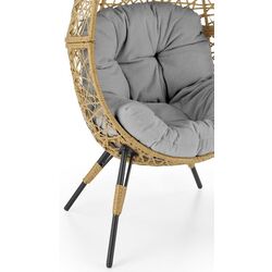 Fotoliu Halmar Oskar (Natural/Light Grey) Thumb