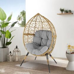 Fotoliu Halmar Oskar (Natural/Light Grey)