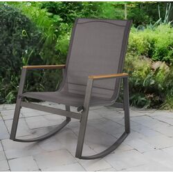 Fotoliu balansoar Halmar Zlatan (Dark Grey/Light Grey)