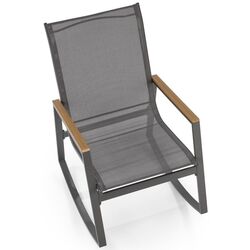 Fotoliu balansoar Halmar Zlatan (Dark Grey/Light Grey) Thumb