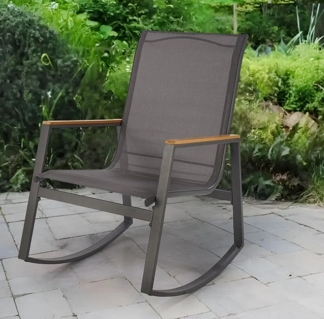 Fotoliu balansoar Halmar Zlatan (Dark Grey/Light Grey)