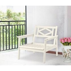 Fotoliu Ikea Bondholmen (Alb-Bej)