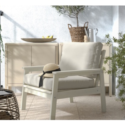 Кресло Ikea Bondholmen/Froson/Duvholmen (Белый/Бежевый)