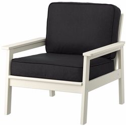 Кресло Ikea Bondholmen/Jarpon/Duvholmen (Бело-Бежевый/Антрацит) Thumb