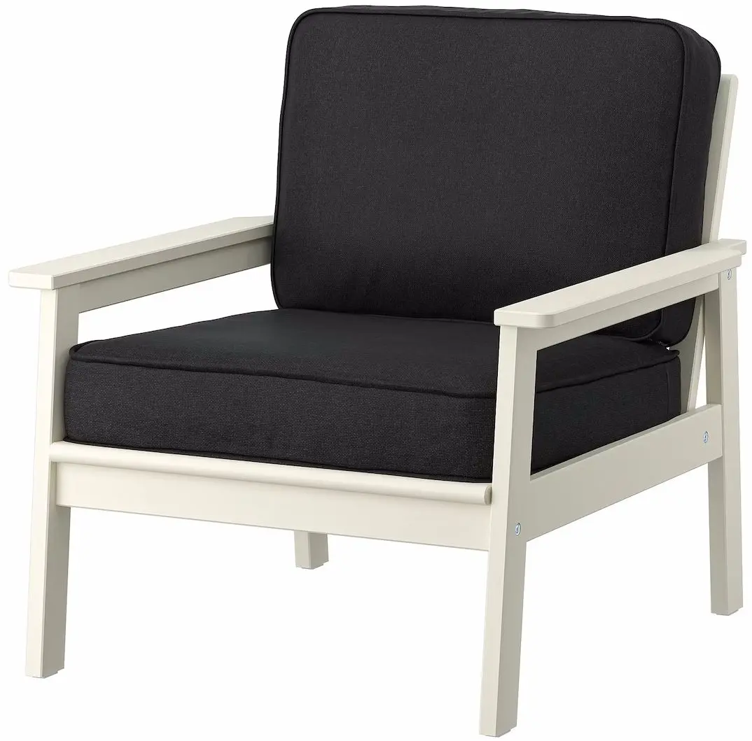Кресло Ikea Bondholmen/Jarpon/Duvholmen (Бело-Бежевый/Антрацит)