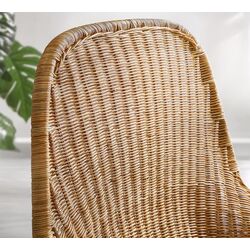 Fotoliu Ikea Fryksas/Risane cu puf/ratan (Natural/Alb) Thumb