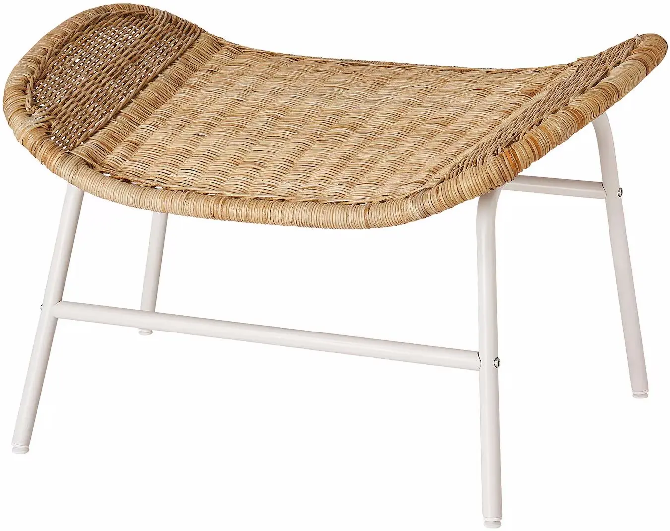 Fotoliu Ikea Fryksas/Risane cu puf/ratan (Natural/Alb)