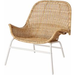 Fotoliu Ikea Fryksas ratan (Natural/Alb) Thumb