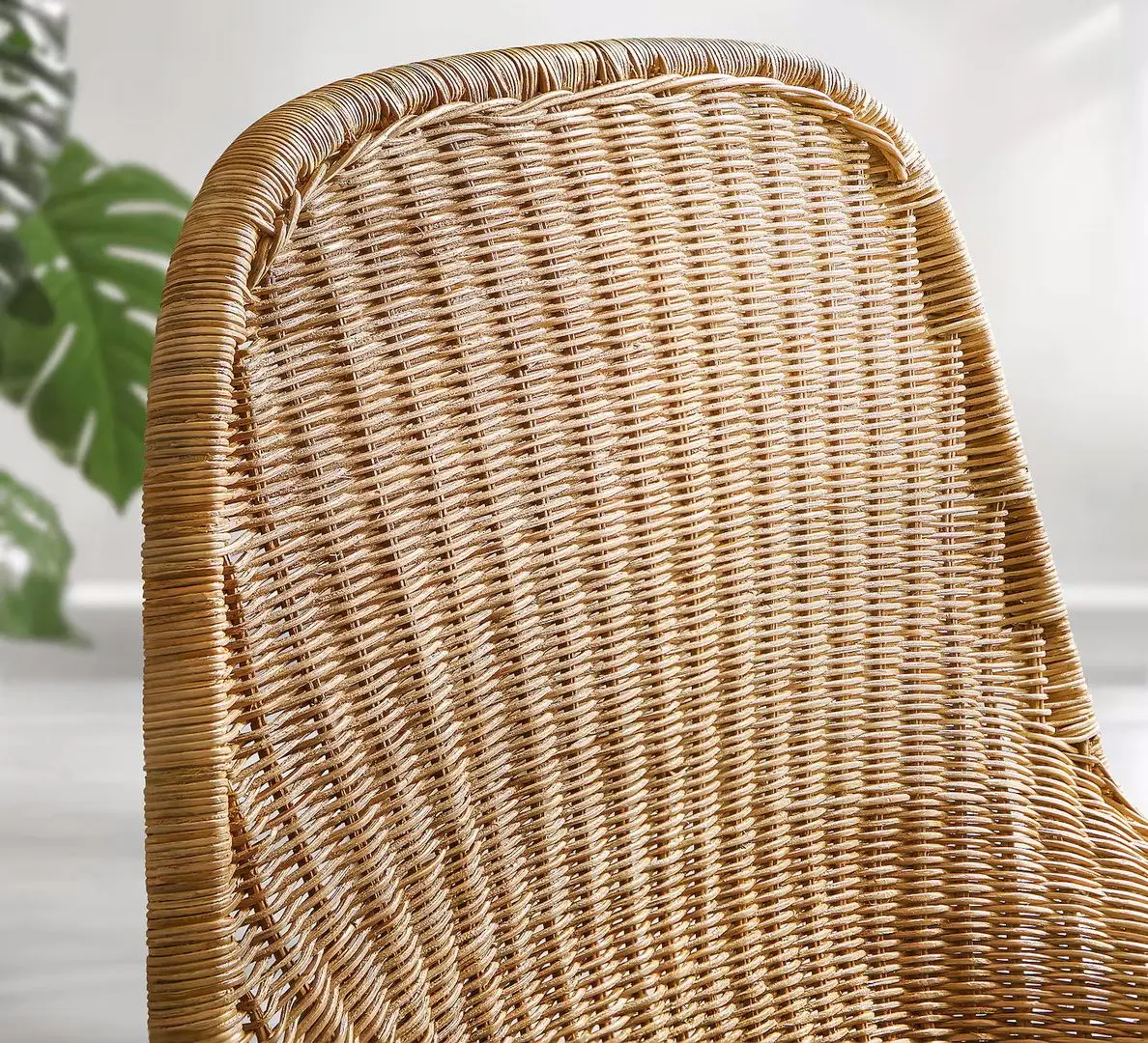 Fotoliu Ikea Fryksas ratan (Natural/Alb)