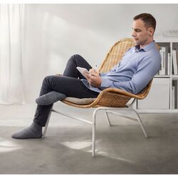 Fotoliu Ikea Fryksas ratan (Natural/Alb) Thumb