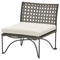 Кресло Ikea Jutholmen/Kuddarna 65x73x71 (Темно-серый/Светло-серо-бежевый)