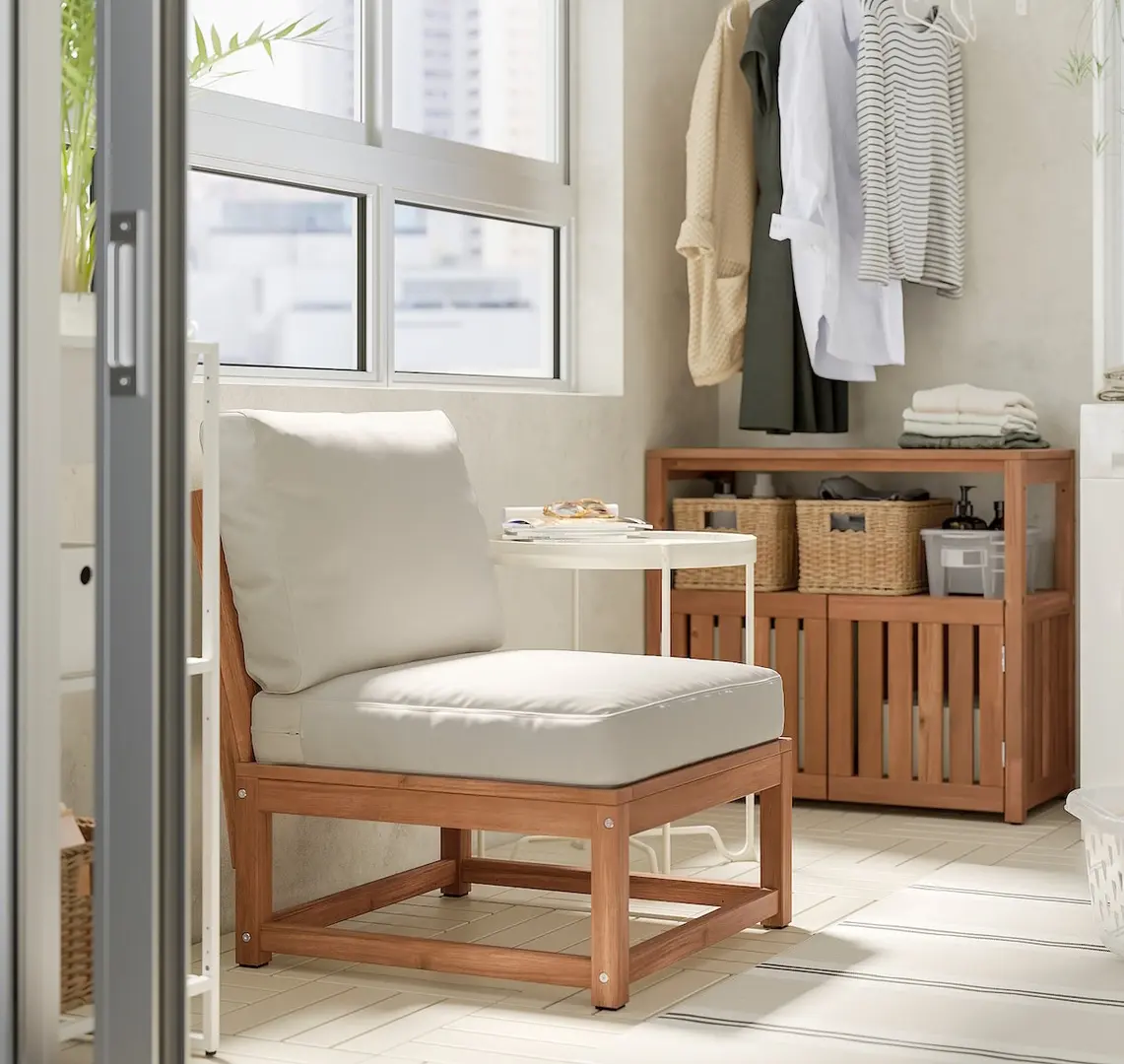 Fotoliu Ikea Nammaro/Froson/Duvholmen (Maro deschis/Bej)