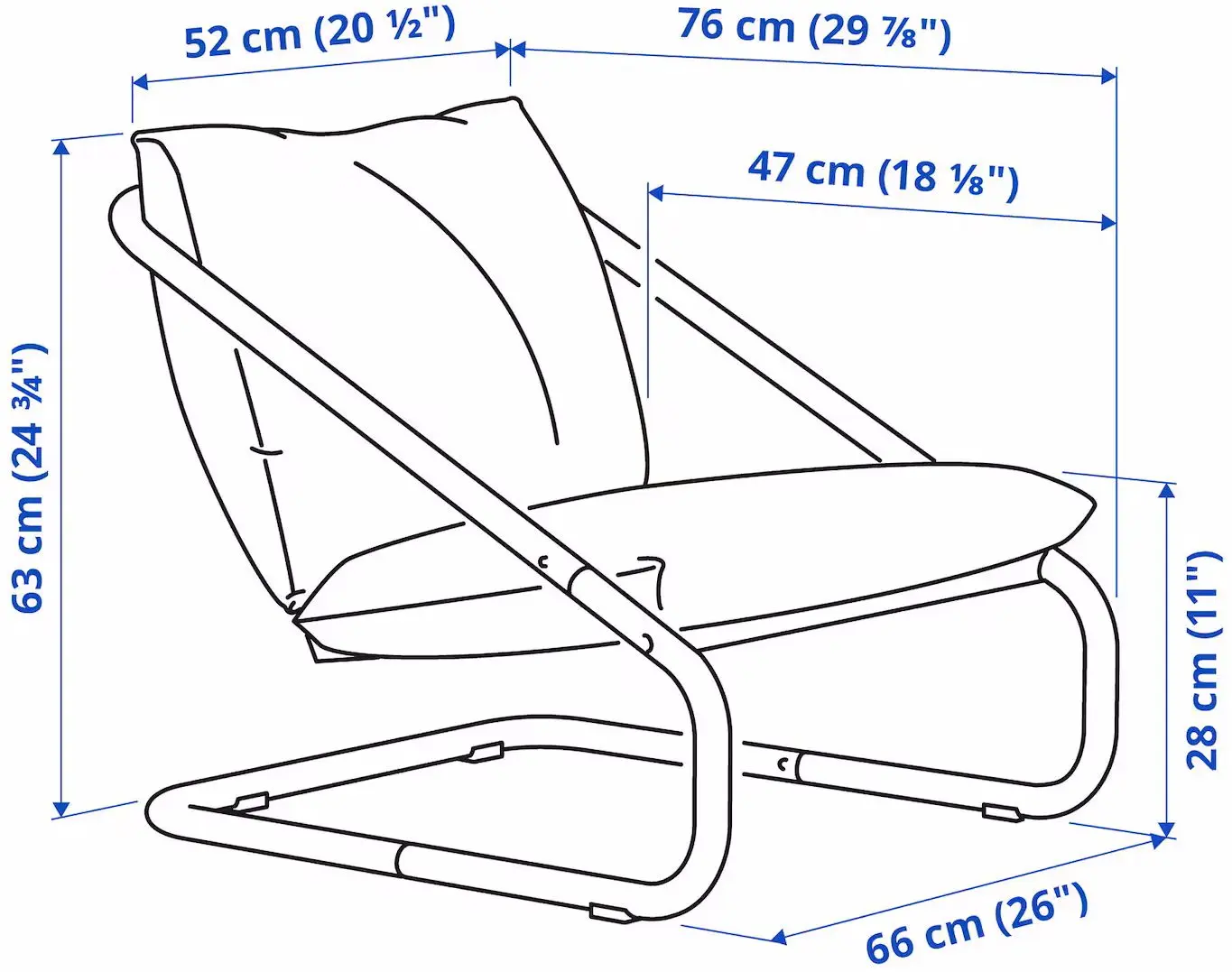 Кресло Ikea Onnestad/Katorp (Бежевый/Красный)