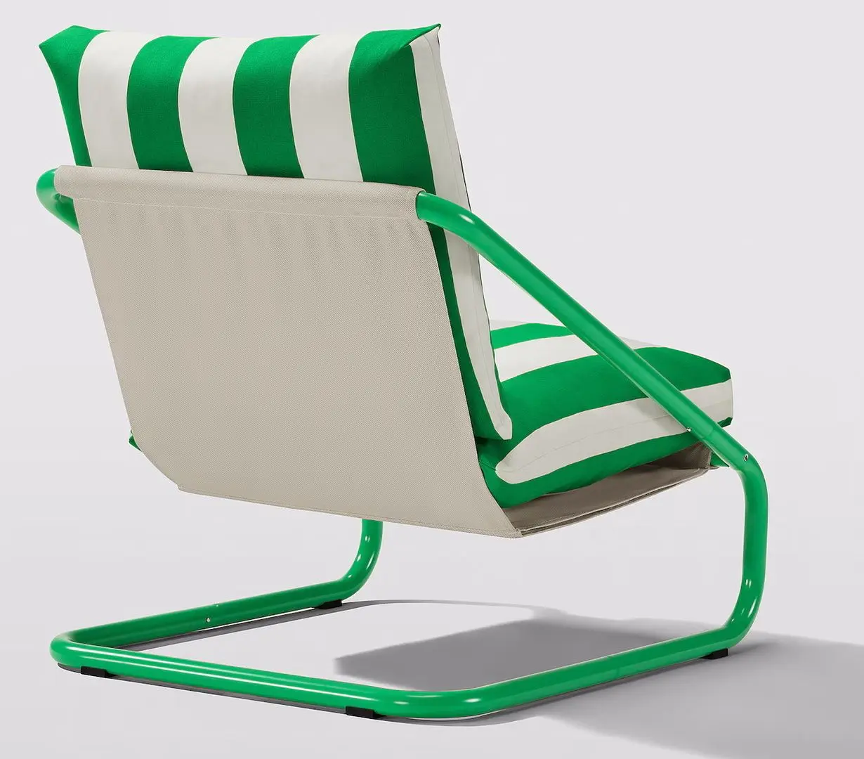 Fotoliu Ikea Onnestad/Radbyn (Alb/Verde)