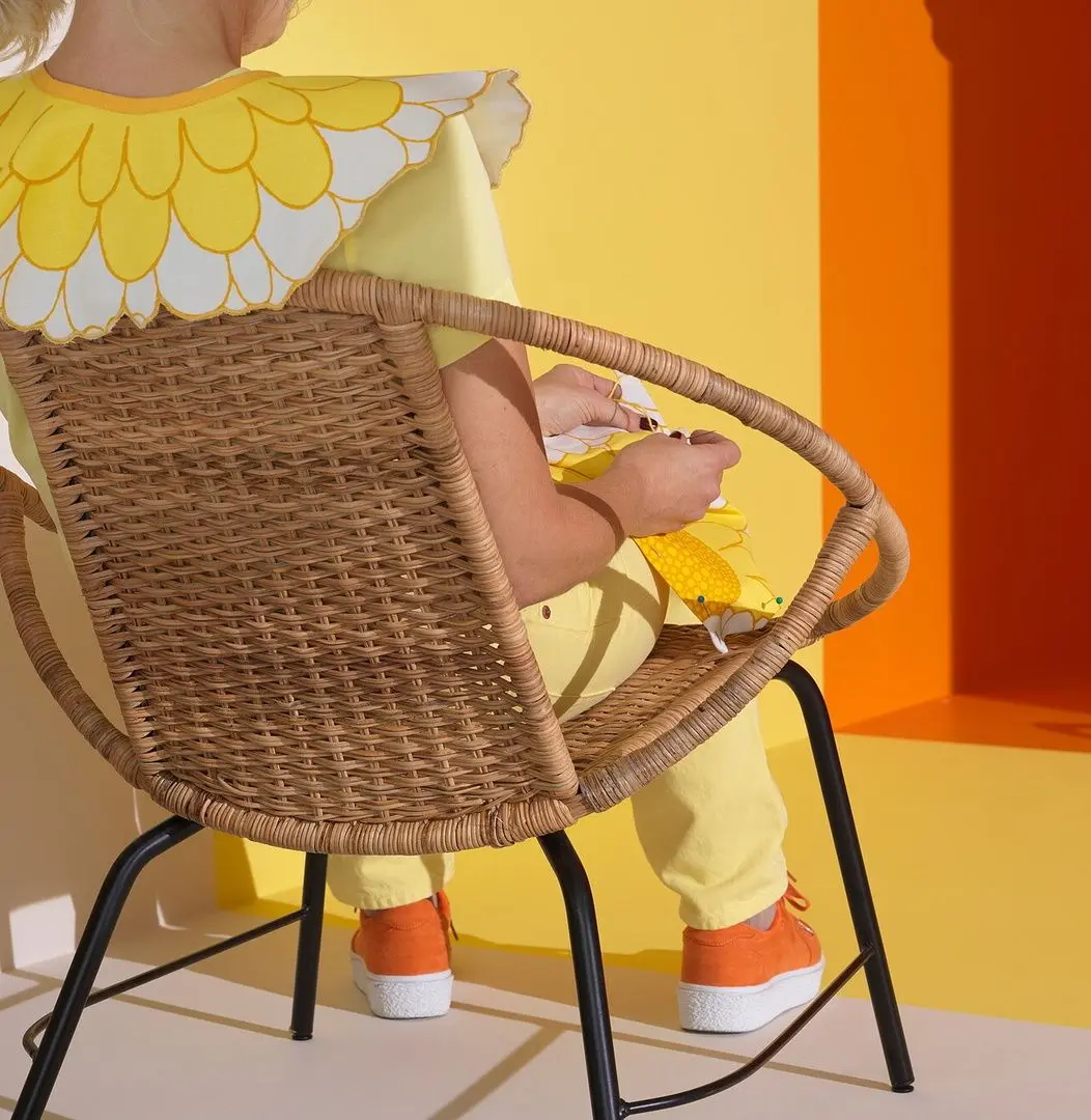 Fotoliu Ikea Orreslatt ratan (Natural/Negru)