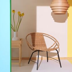 Fotoliu Ikea Orreslatt ratan (Natural/Negru)