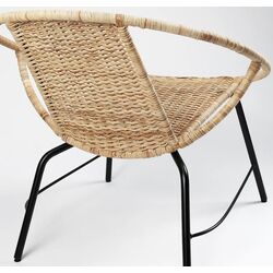 Fotoliu Ikea Orreslatt ratan (Natural/Negru) Thumb