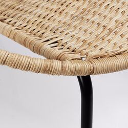 Fotoliu Ikea Orreslatt ratan (Natural/Negru) Thumb