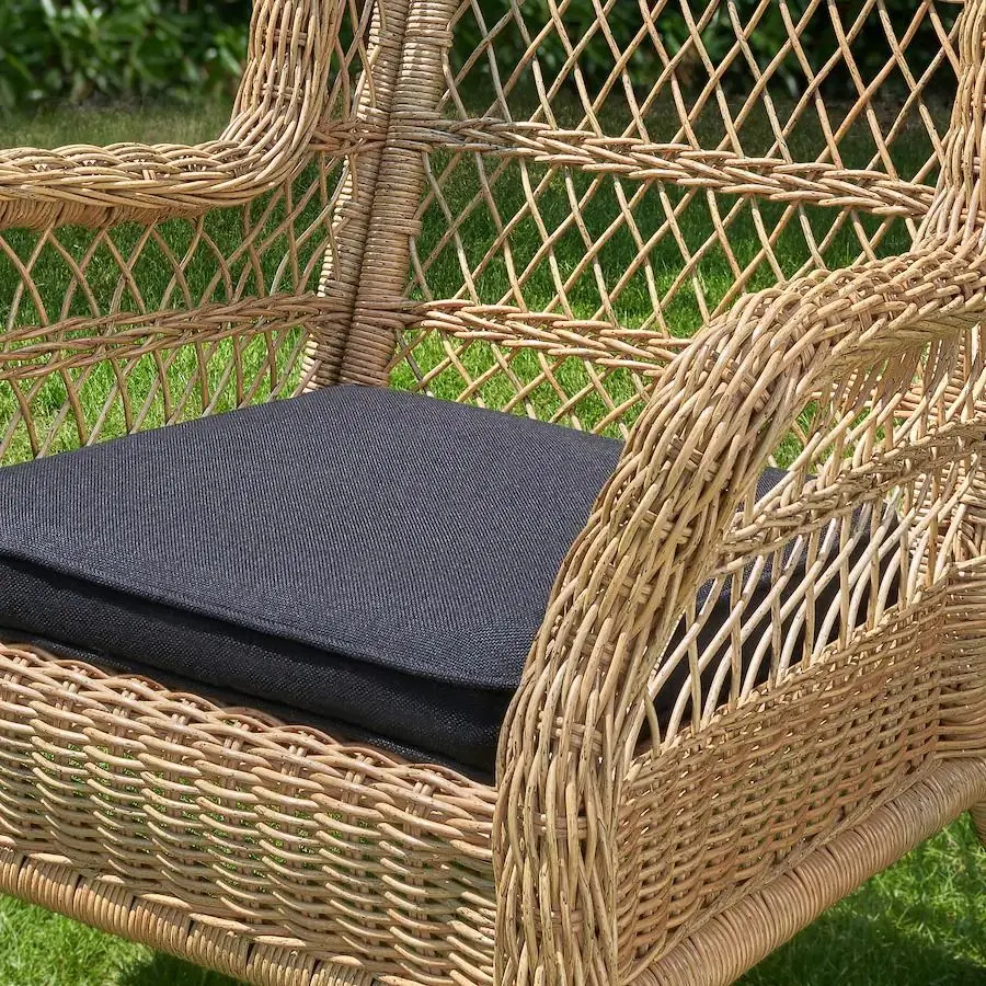 Fotoliu Ikea Risholmen/Jarpon/Duvholmen cu brate (Antracit)