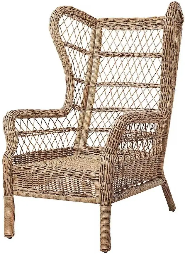 Fotoliu Ikea Risholmen cu brate (Maro)