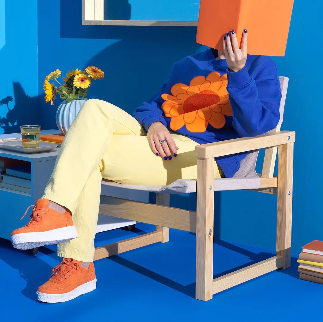 Кресло Ikea Sjalso (Сосна/Бежевый)