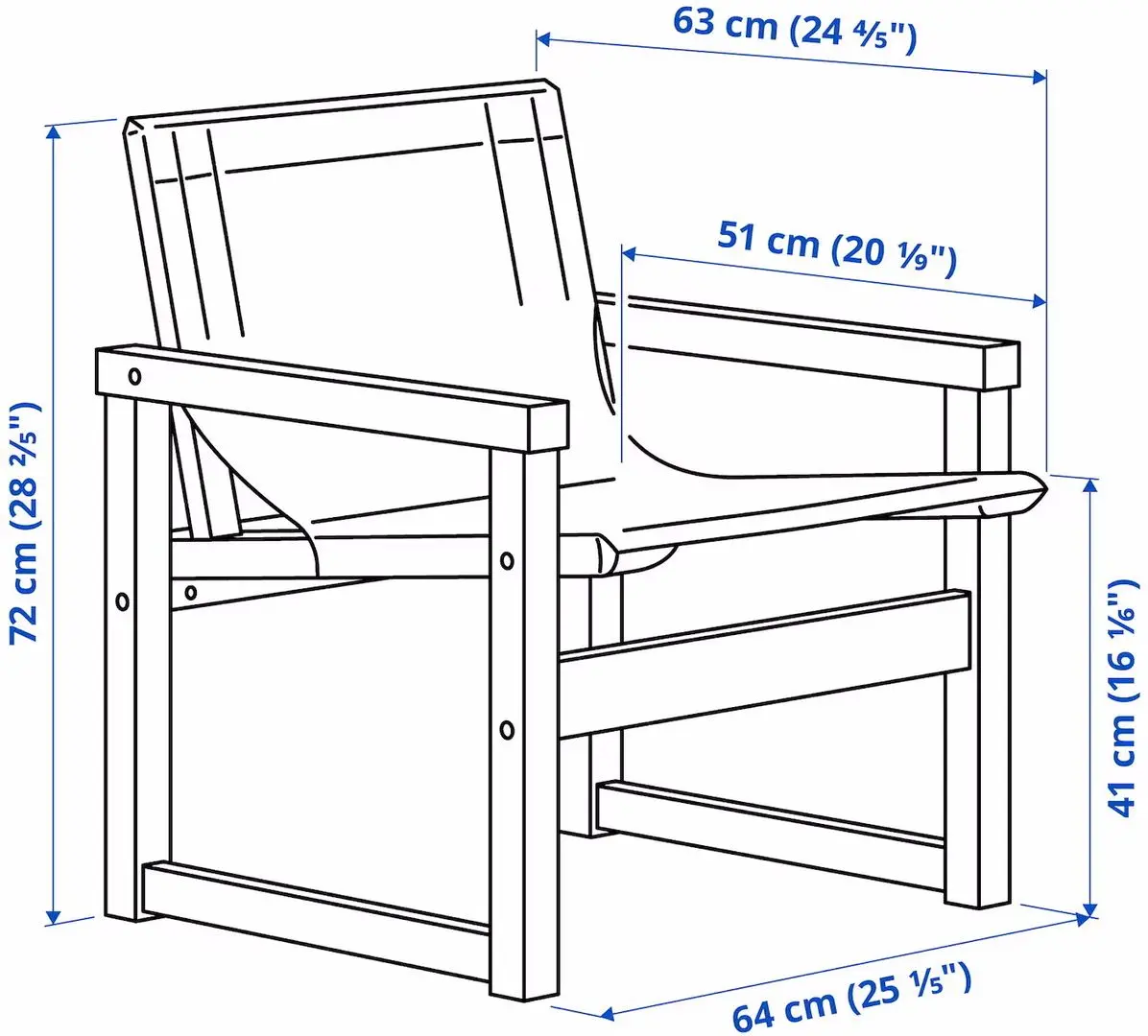 Кресло Ikea Sjalso (Сосна/Бежевый)