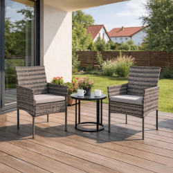 Комплект садовых кресел Mebel Elite Corto (Grey)